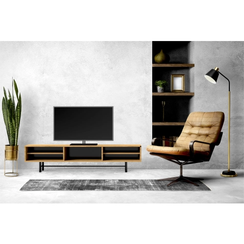 Szafka RTV-61 Drewno Lite Dąb Loft Lakier Rozmiary od 100 cm do 200 cm PREMIUM